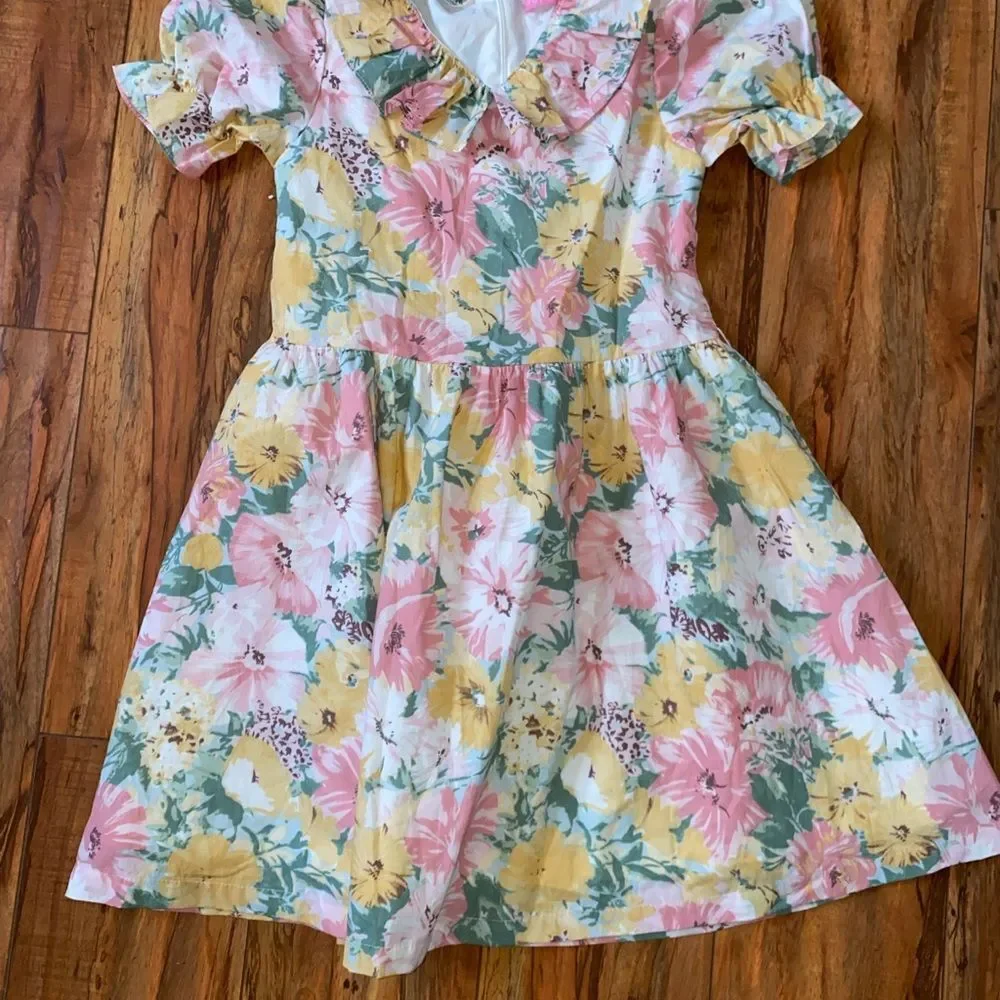 Peppermint Multicolor Floral Dress sz 10(kids)